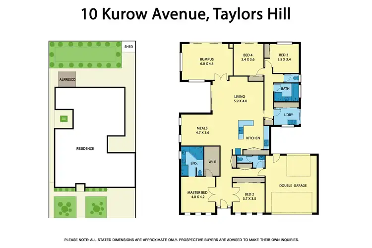 Floorplan of Homely house listing, 10 Kurow Avenue, Taylors Hill VIC 3037