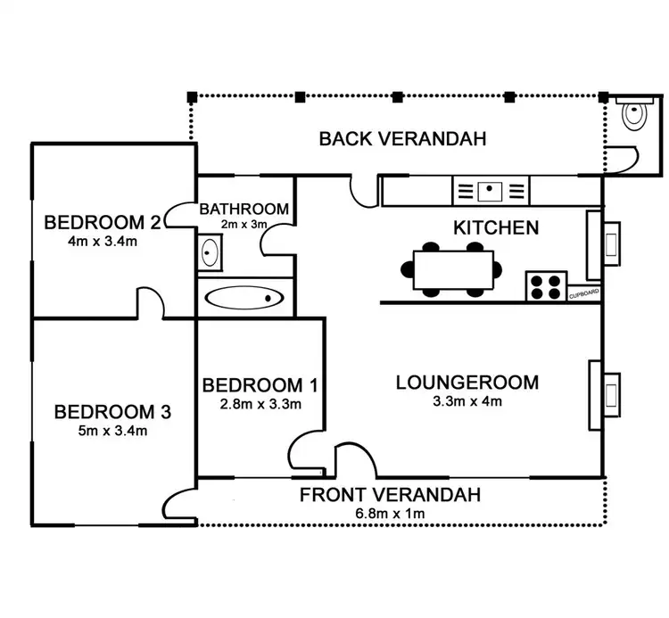 Floorplan of Homely house listing, 19 Main Road, Laanecoorie VIC 3463