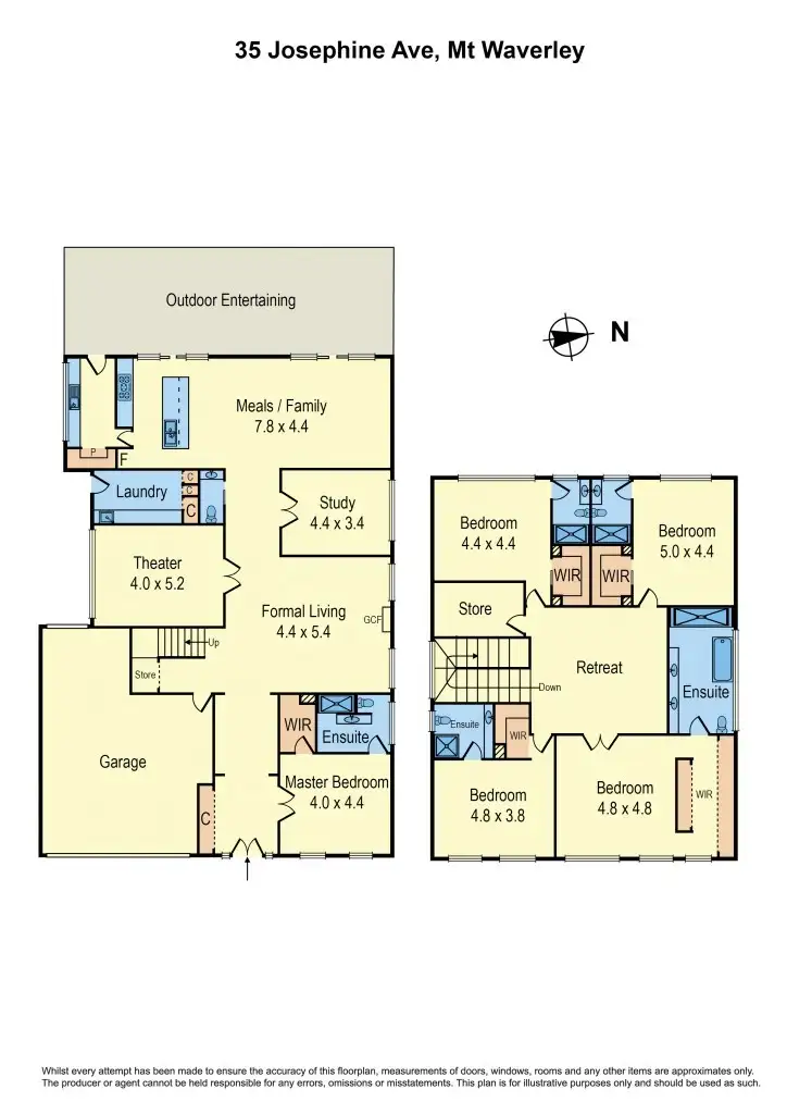 Floorplan of Homely house listing, 35 Josephine Avenue, Mount Waverley VIC 3149