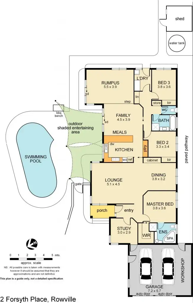 Floorplan of Homely house listing, 2 Forsyth Place, Rowville VIC 3178