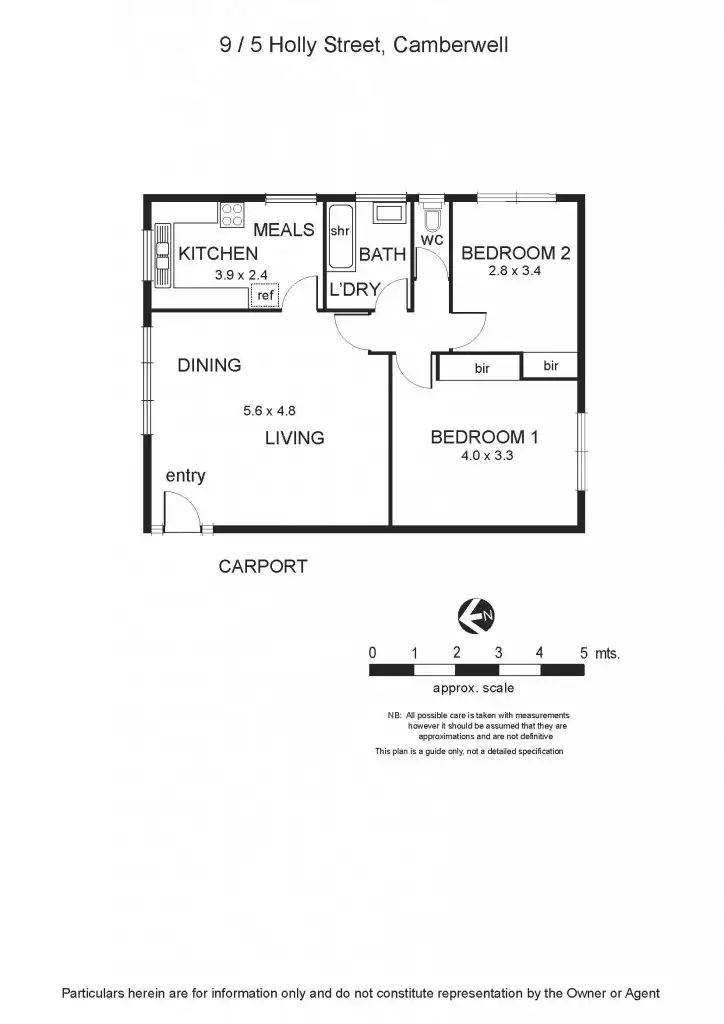 Floorplan of Homely unit listing, 9/5 Holly Street, Camberwell VIC 3124