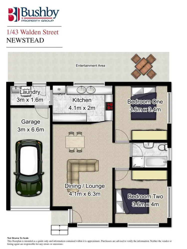 Floorplan of Homely unit listing, 1/43 Walden Street, Newstead TAS 7250