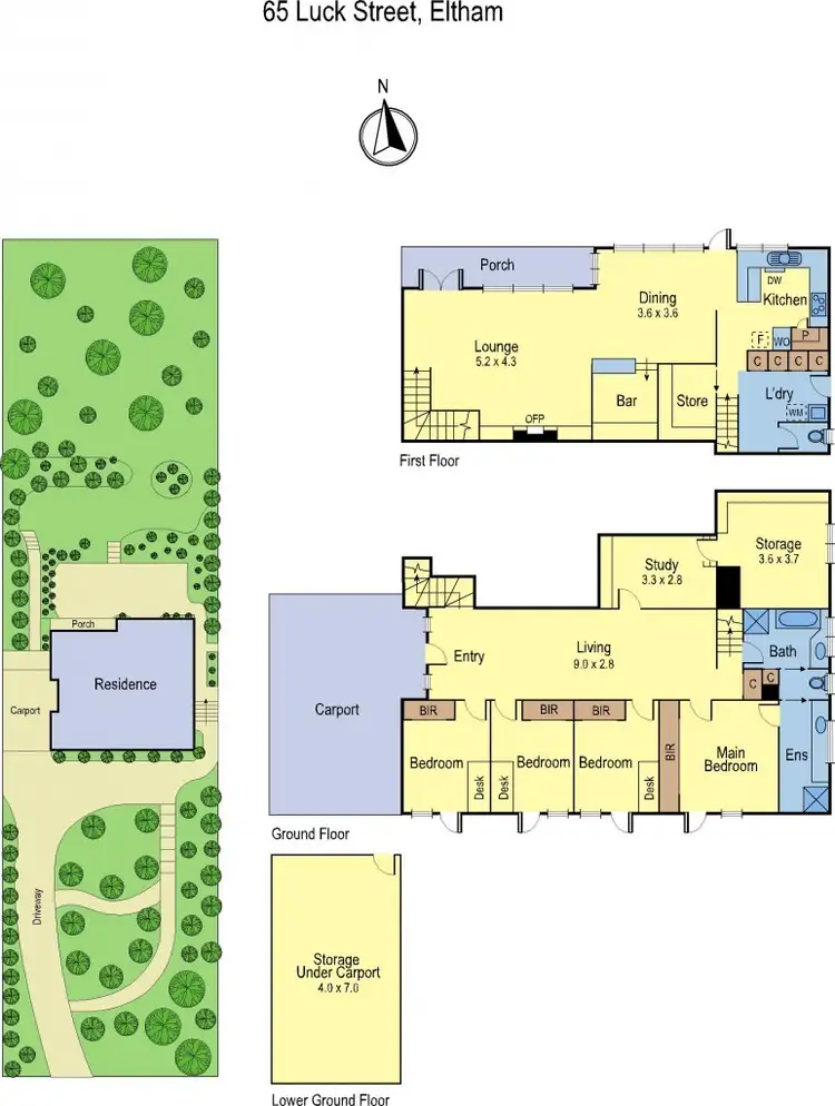 Floorplan of Homely house listing, 65 Luck Street, Eltham VIC 3095
