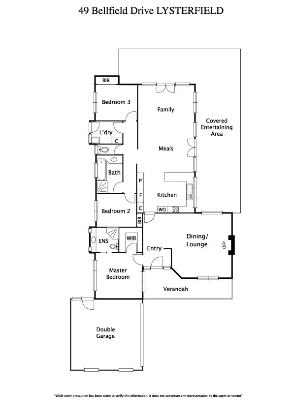 Floorplan of Homely house listing, 49 Bellfield Drive, Lysterfield VIC 3156