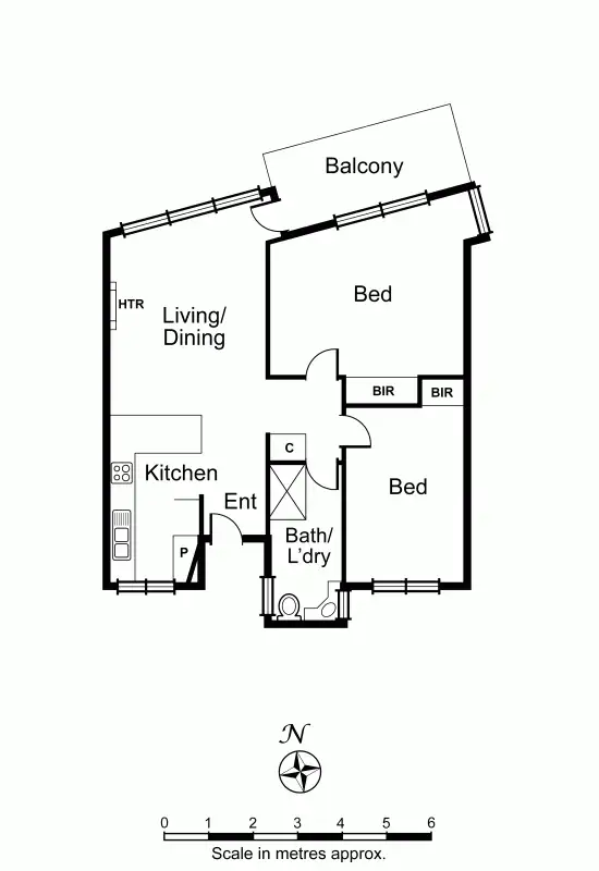 Floorplan of Homely apartment listing, 8/17-19 The Avenue, Prahran VIC 3181