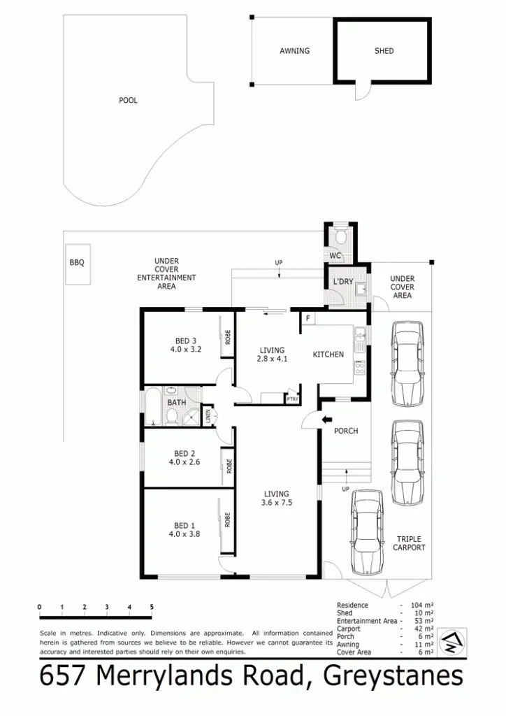 Floorplan of Homely house listing, 657 Merrylands Rd, Greystanes NSW 2145