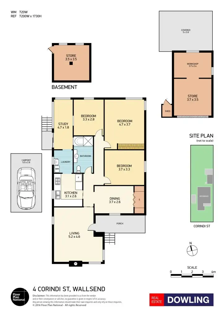 Floorplan of Homely house listing, 4 Corindi Street, Wallsend NSW 2287