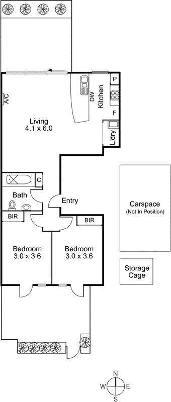 Floorplan of Homely apartment listing, 22/140 Queens Parade, Fitzroy North VIC 3068