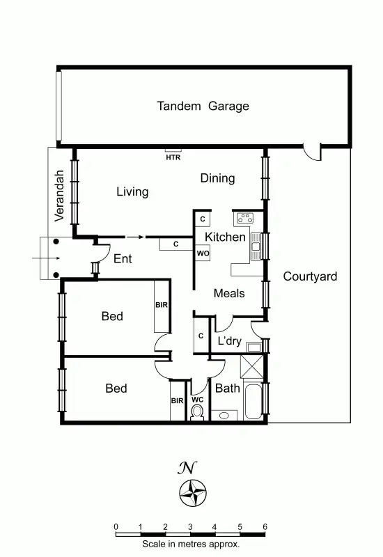 Floorplan of Homely unit listing, 3/13 Coorigil Road, Carnegie VIC 3163