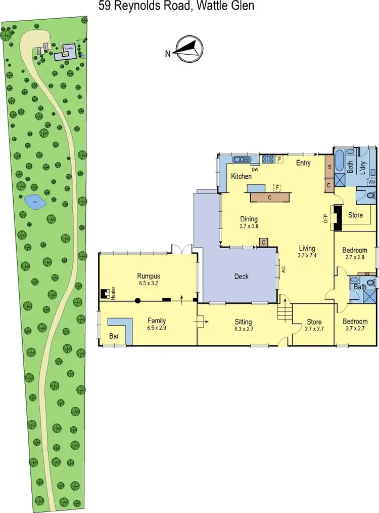 Floorplan of Homely land listing, 59 Reynolds Road, Wattle Glen VIC 3096