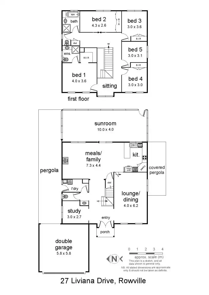 Floorplan of Homely house listing, 27 Liviana Drive, Rowville VIC 3178