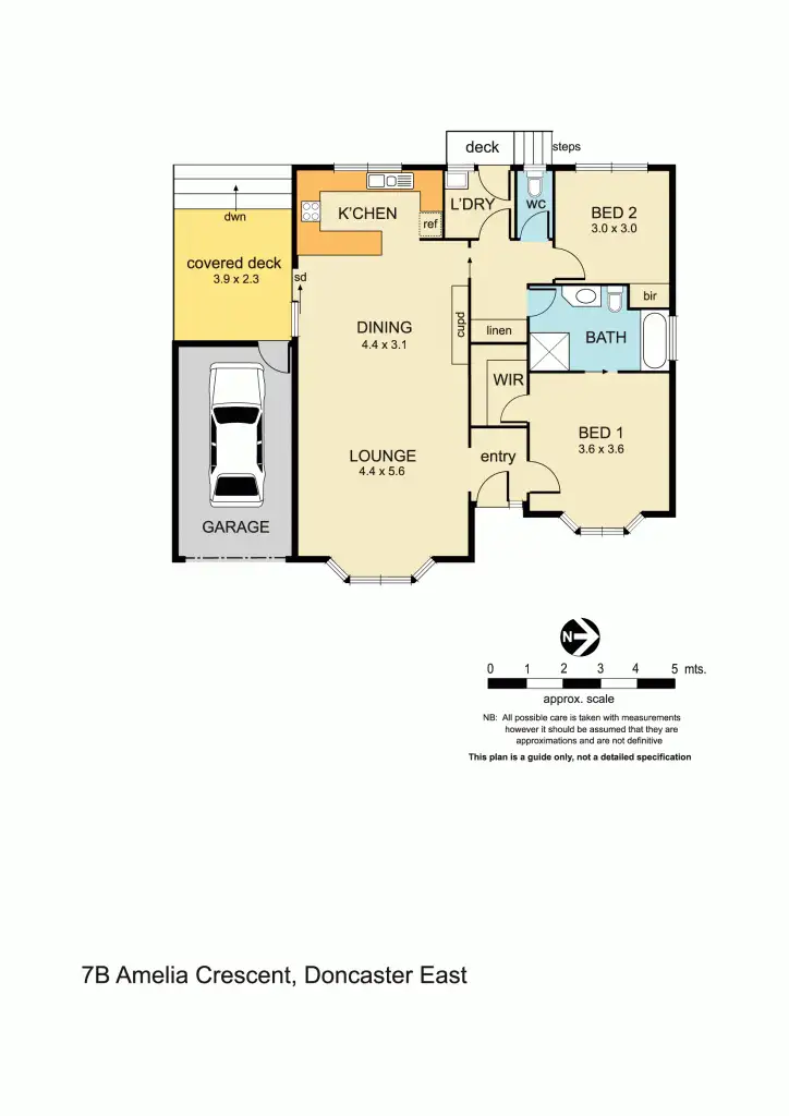 Floorplan of Homely unit listing, 2/7 Amelia Crescent, Doncaster East VIC 3109
