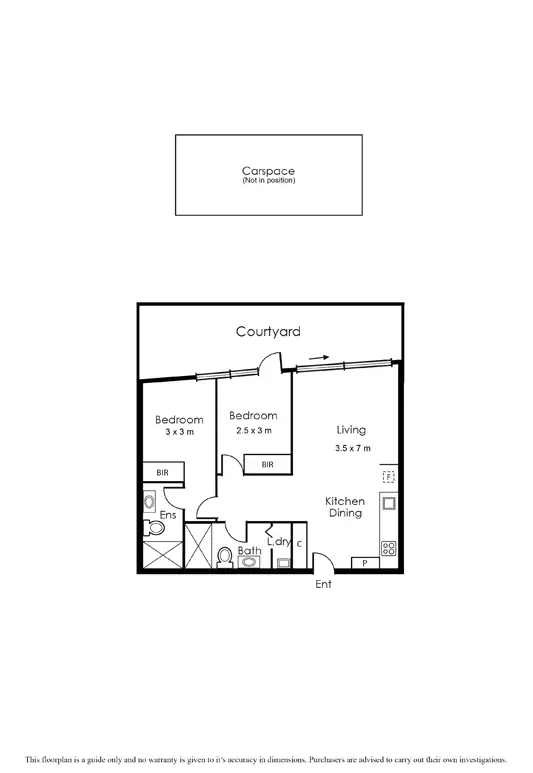 Floorplan of Homely apartment listing, 306/88 Trenerry Crescent, Abbotsford VIC 3067