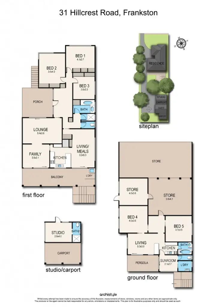 Floorplan of Homely house listing, 31 Hillcrest Road, Frankston VIC 3199