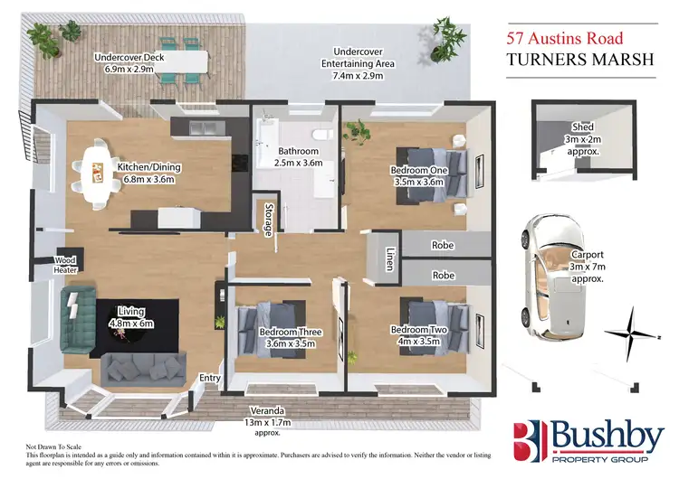 Floorplan of Homely house listing, 57 Austins Road, Turners Marsh TAS 7267