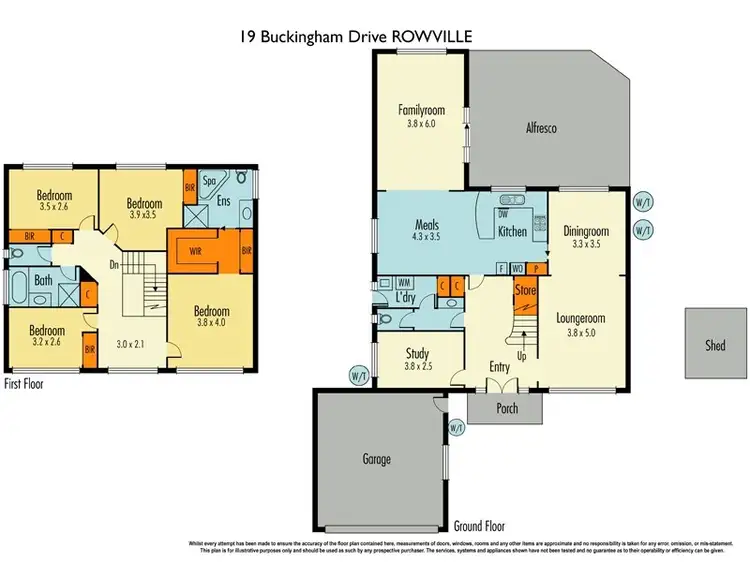 Floorplan of Homely house listing, 19 Buckingham Drive, Rowville VIC 3178