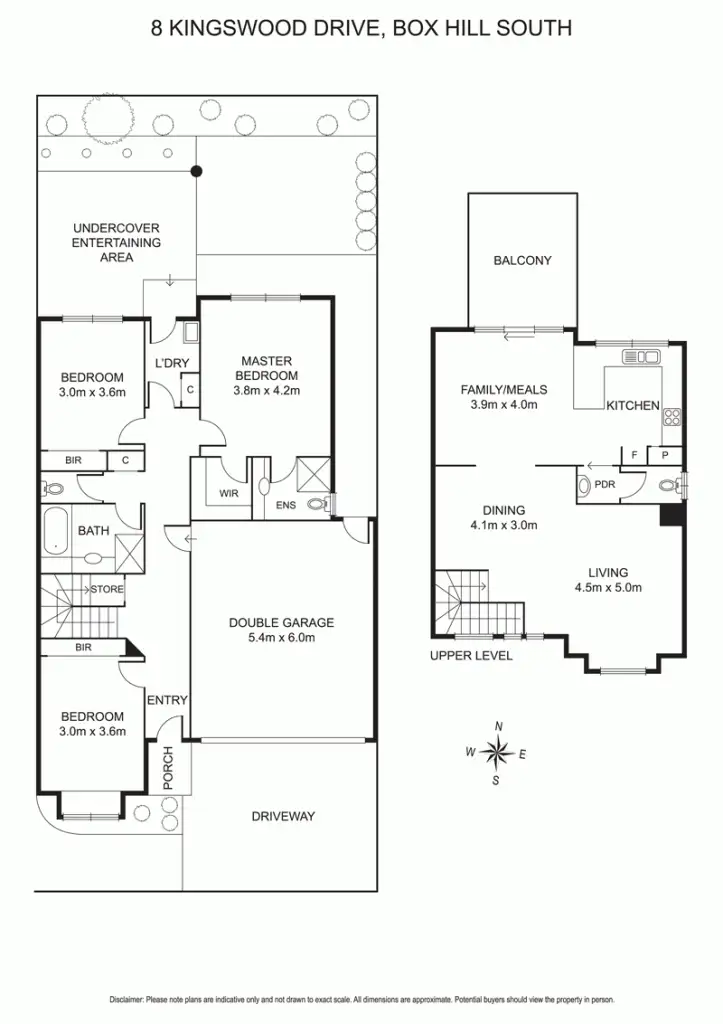 Floorplan of Homely townhouse listing, 8 Kingswood Rise, Box Hill South VIC 3128