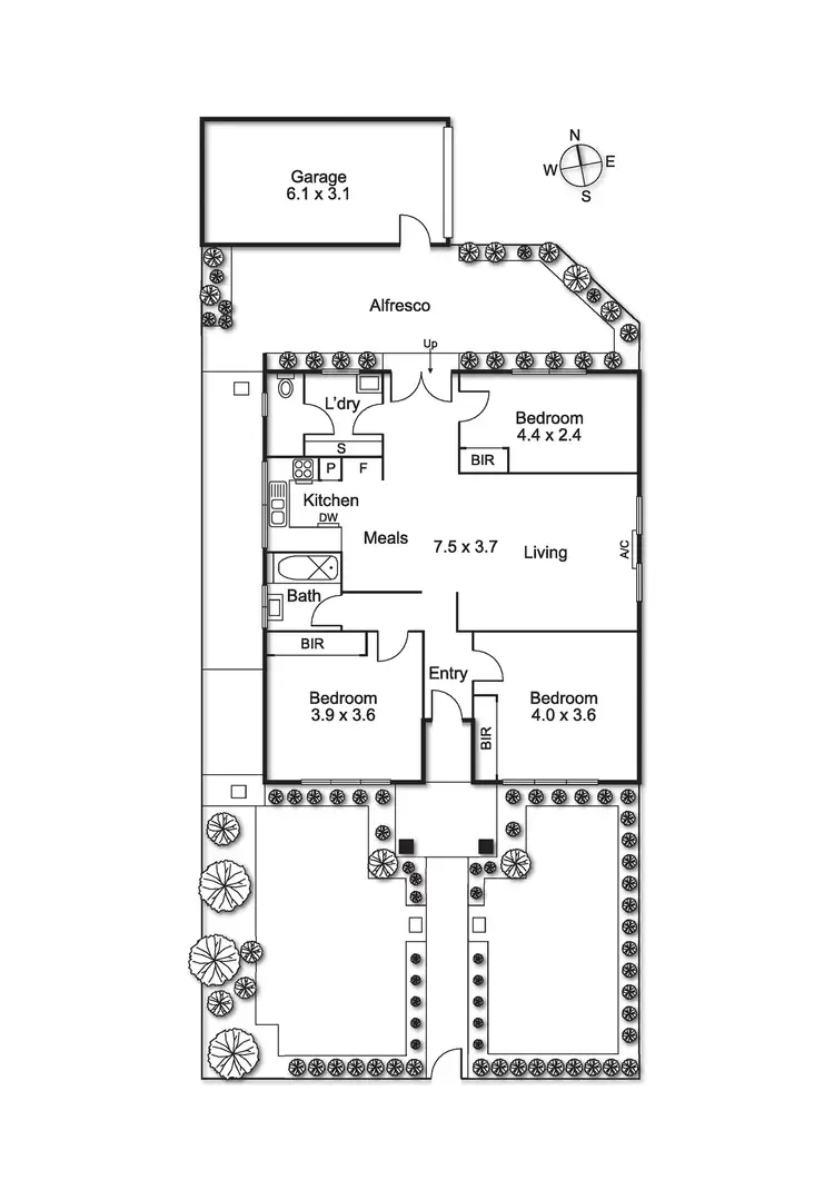 Floorplan of Homely house listing, 1/3 Barrani Street, Bentleigh East VIC 3165