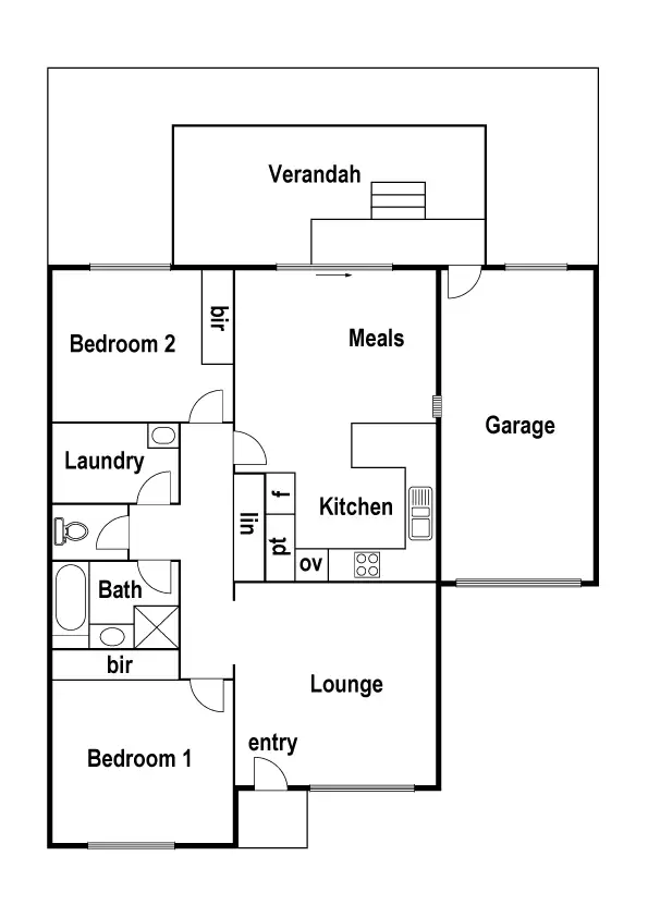 Floorplan of Homely unit listing, 3/8 O'Connor Street, Reservoir VIC 3073