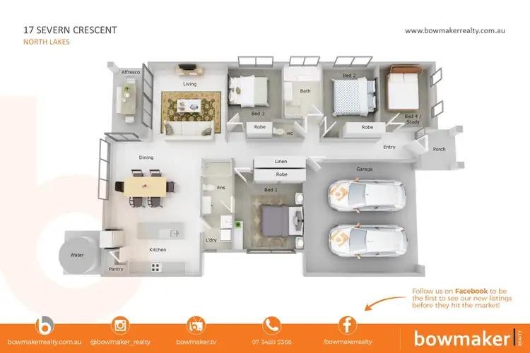 Floorplan of Homely house listing, 17 Severn Crescent, North Lakes QLD 4509