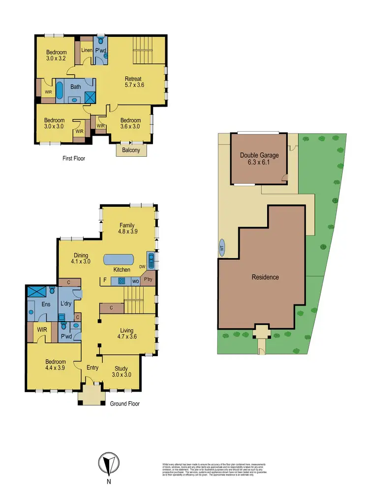 Floorplan of Homely townhouse listing, 1 Newland Walk, Mernda VIC 3754