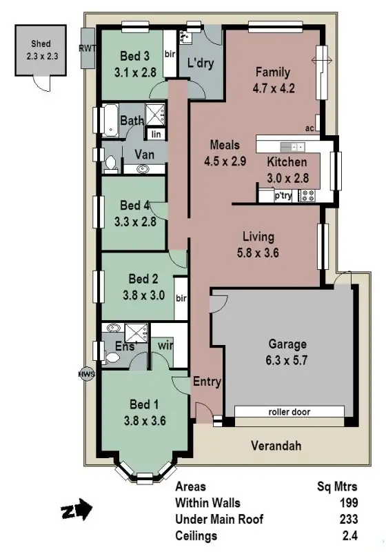 Floorplan of Homely house listing, 27 Clover Way, Nairne SA 5252