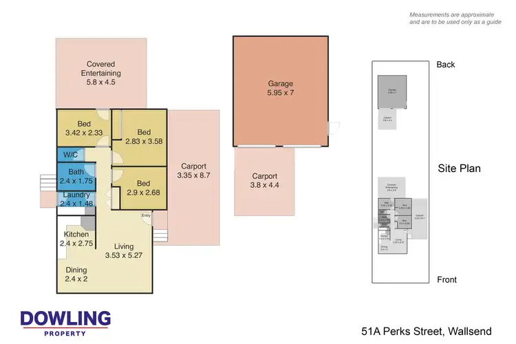 Floorplan of Homely house listing, 51a Perks Street, Wallsend NSW 2287