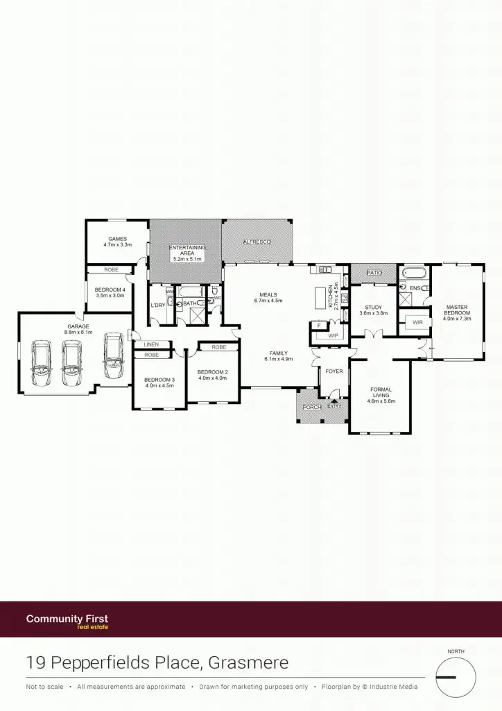 Floorplan of Homely house listing, 19 Pepperfields Place, Grasmere NSW 2570
