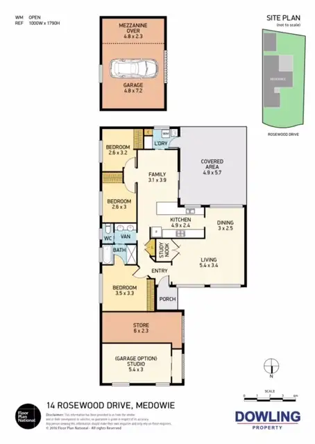 Floorplan of Homely house listing, 14 Rosewood Drive, Medowie NSW 2318