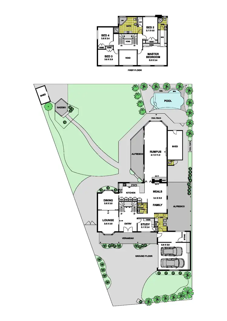 Floorplan of Homely house listing, 10 Hawick Court, Greenvale VIC 3059
