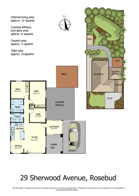 Floorplan of Homely house listing, 29 Sherwood Avenue, Rosebud VIC 3939