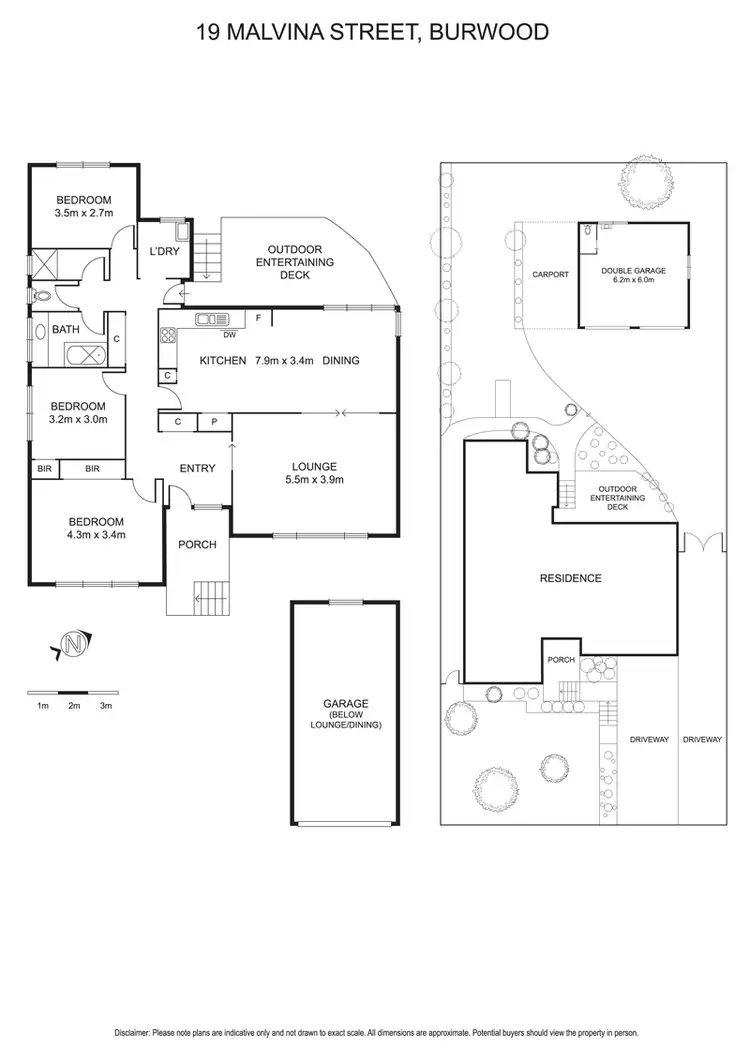Floorplan of Homely house listing, 19 Malvina Street, Burwood VIC 3125