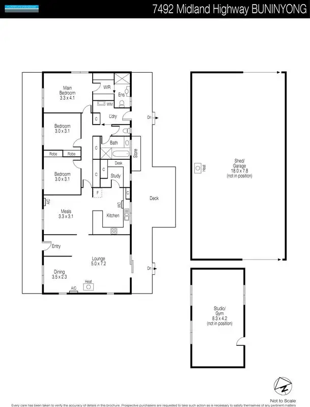 Floorplan of Homely house listing, 7492 Midland Highway, Buninyong VIC 3357