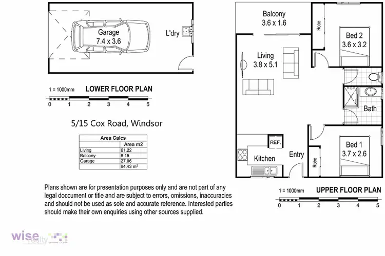 Floorplan of Homely unit listing, 5/15 Cox Road, Windsor QLD 4030
