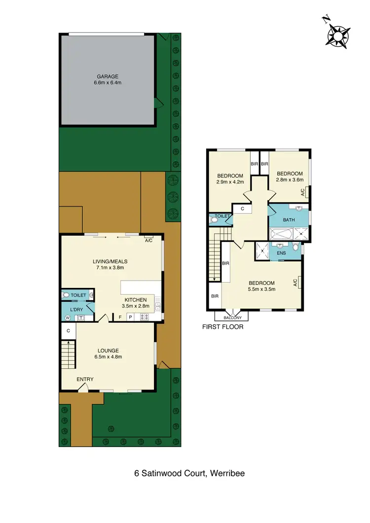 Floorplan of Homely house listing, 6 Satinwood Court, Werribee VIC 3030