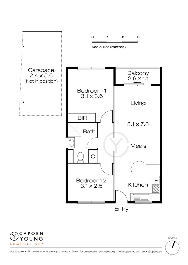 Floorplan of Homely apartment listing, 48/34 Davies Road, Claremont WA 6010