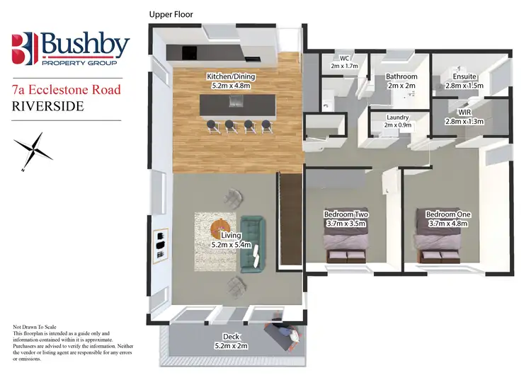 Floorplan of Homely unit listing, 7a Ecclestone Road, Riverside TAS 7250