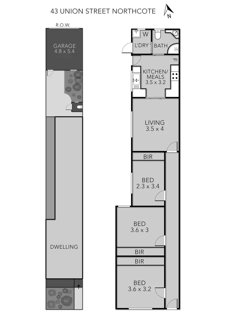 Floorplan of Homely house listing, 43 Union Street, Northcote VIC 3070