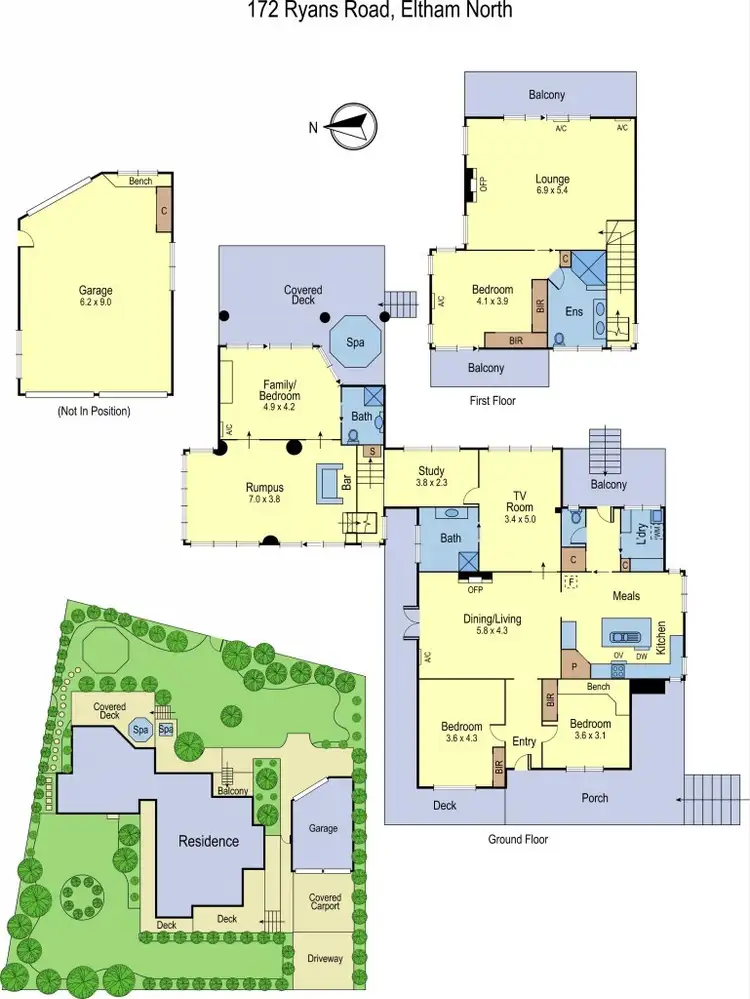 Floorplan of Homely house listing, 172 Ryans Road, Eltham North VIC 3095