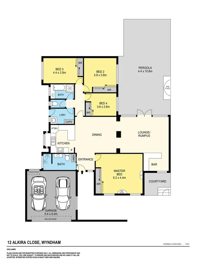 Floorplan of Homely house listing, 12 Alkira Close, Wyndham Vale VIC 3024