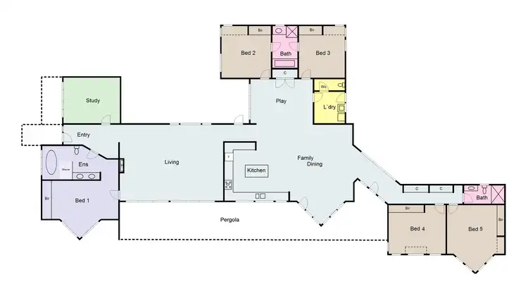 Floorplan of Homely house listing, 61 Cummins Road, Mount Rowan VIC 3352