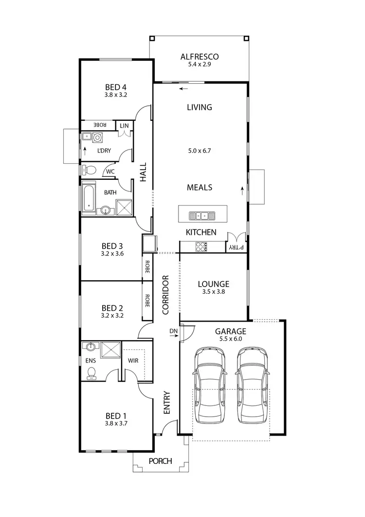 Floorplan of Homely house listing, 10 Gunther Way, Wollert VIC 3750