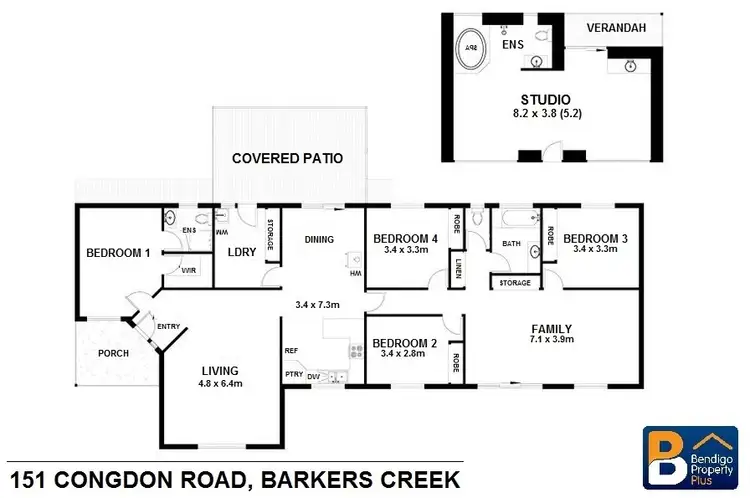 Floorplan of Homely house listing, 151 Congdon Road, Barkers Creek VIC 3451