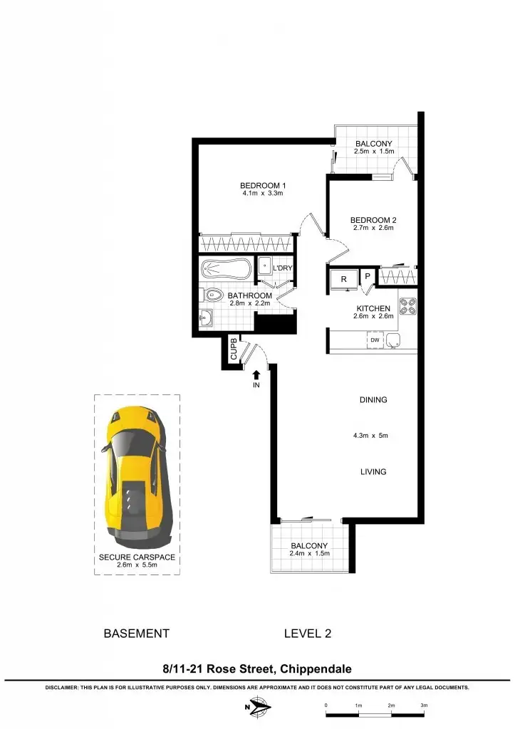 Floorplan of Homely apartment listing, 8/11-21 Rose Street, Chippendale NSW 2008