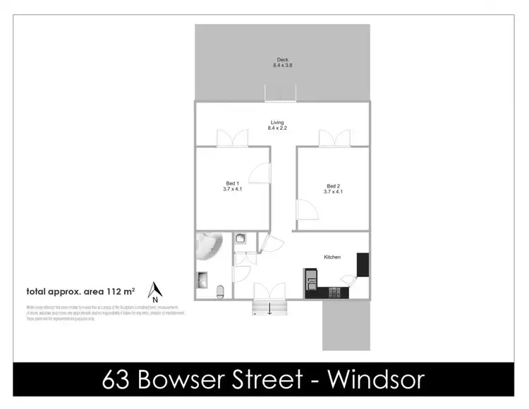 Floorplan of Homely house listing, 63 Bowser Street, Windsor QLD 4030