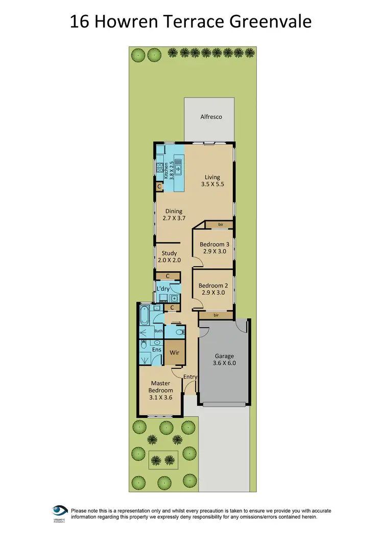 Floorplan of Homely house listing, 16 Howren Terrace, Greenvale VIC 3059