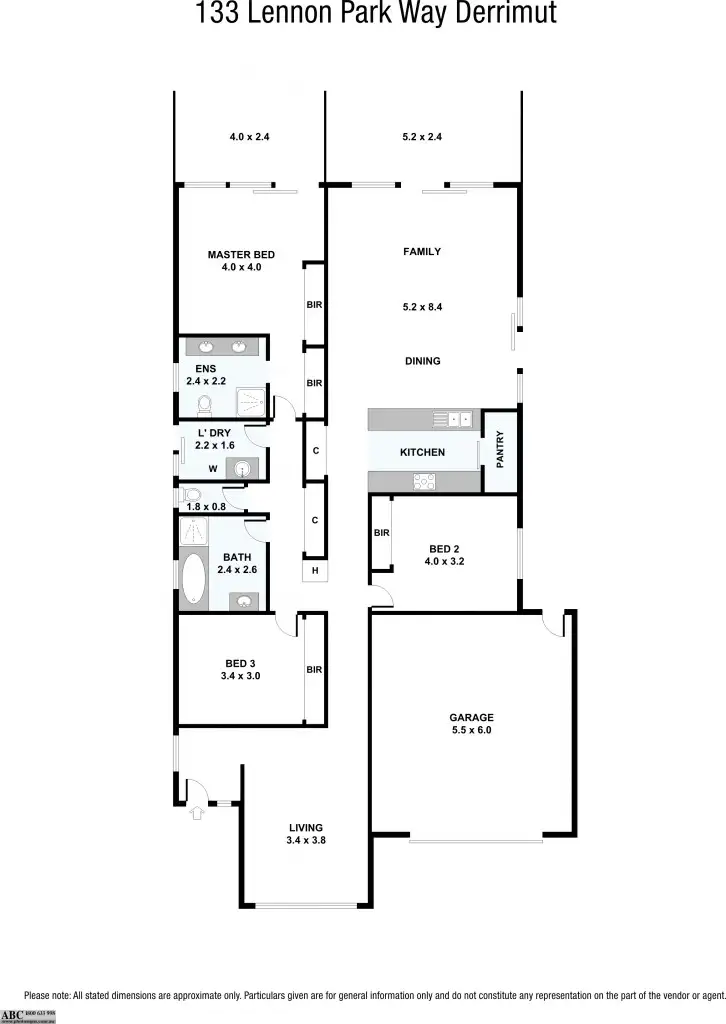 Floorplan of Homely house listing, 133 Lennon Parkway, Derrimut VIC 3030