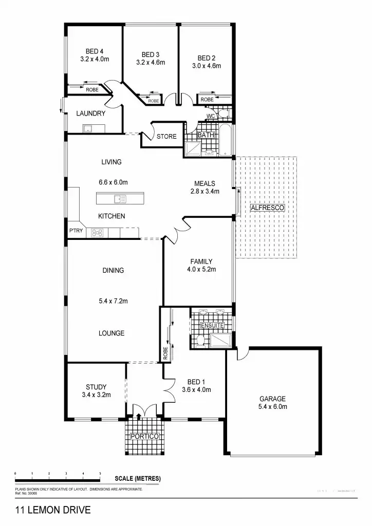Floorplan of Homely house listing, 11 Lemon Gum Drive, Strathfieldsaye VIC 3551