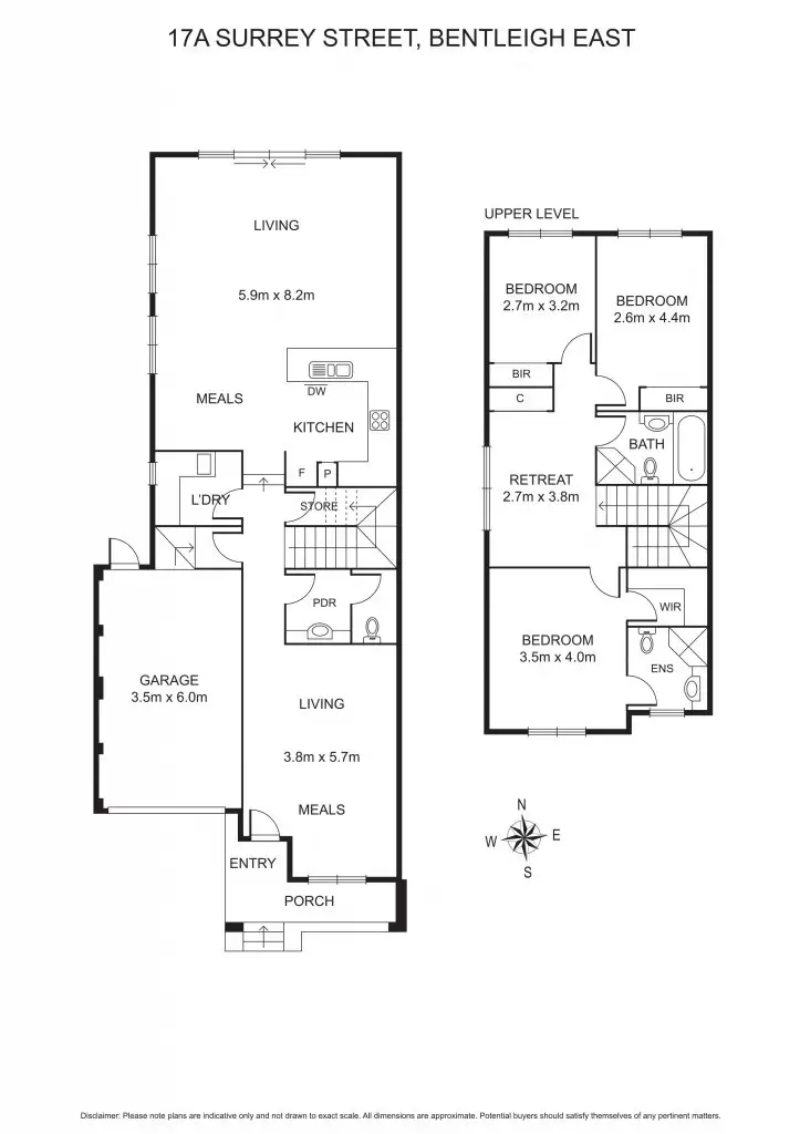 Floorplan of Homely house listing, 17A Surrey Street, Bentleigh East VIC 3165