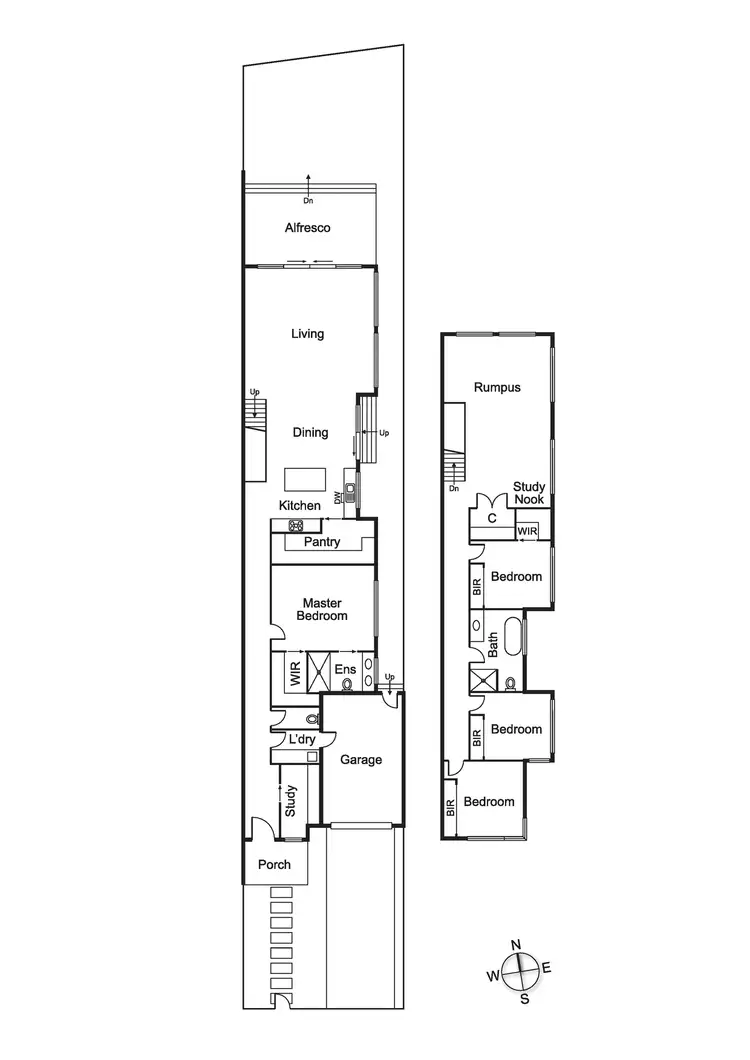 Floorplan of Homely townhouse listing, 17B Delhi Street, Bentleigh VIC 3204